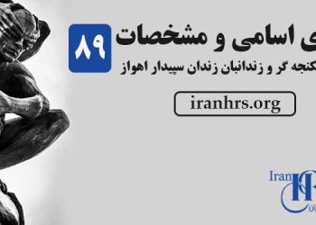 افشای شکنجه گران، اسامی و مشخصات ۸۹ بازجو، شکنجه گر و زندانبان زندان سپیدار اهواز