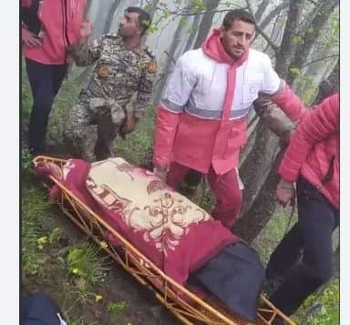 جسد سوخته و قطعه قطعه شده رئیسی