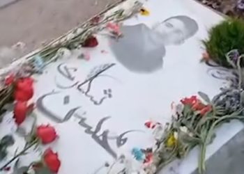 مادران داغدار و آرزوی سرنگونی حکومت؛ گلباران مزار محسن شکاری
