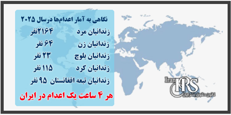بررسی آماری و آنالیزاعدامها در سال ۲۰۲۵