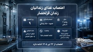 زندان قزلحصار؛ نهمین روز اعتصاب غذای ۱۵۰۰ زندانی محکوم به اعدام؛ دوختن لبها و وخامت حال اعتصابکنندگان