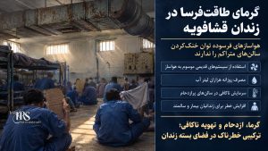 بحران در زندان فشافویه؛ تراکم شدید، گرمای طاقت‌فرسا و محرومیت از آب آشامیدنی سالم